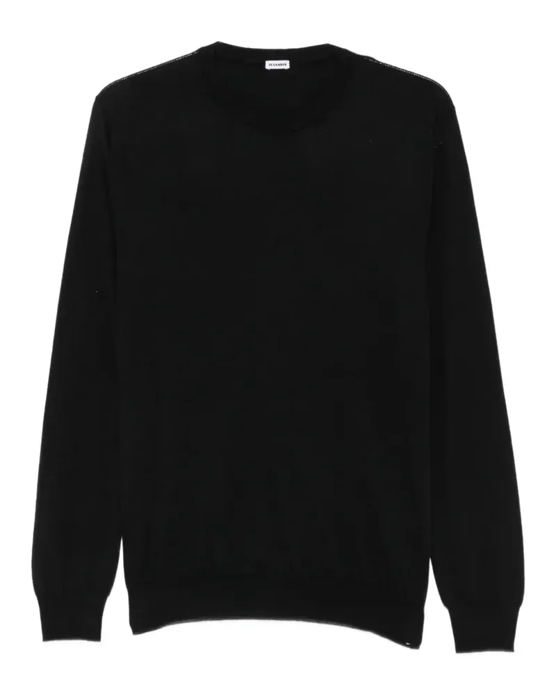 Jil Sander Kaschmirpullover mit Rundhalsausschnitt - Schwarz Schwarz