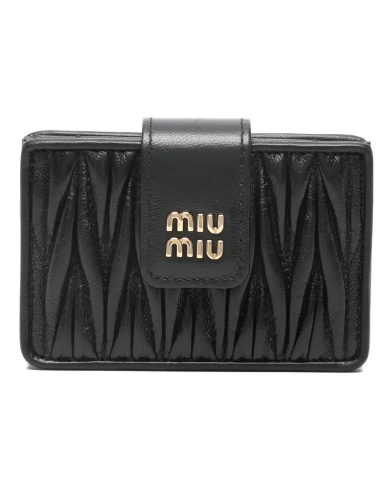 Miu Miu matelassé wallet - Schwarz Schwarz