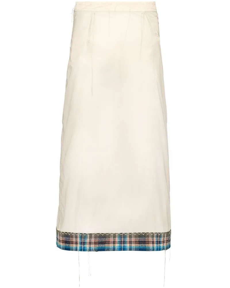Maison Margiela x Pendleton semitransparenter Rock - Weiß Weiß