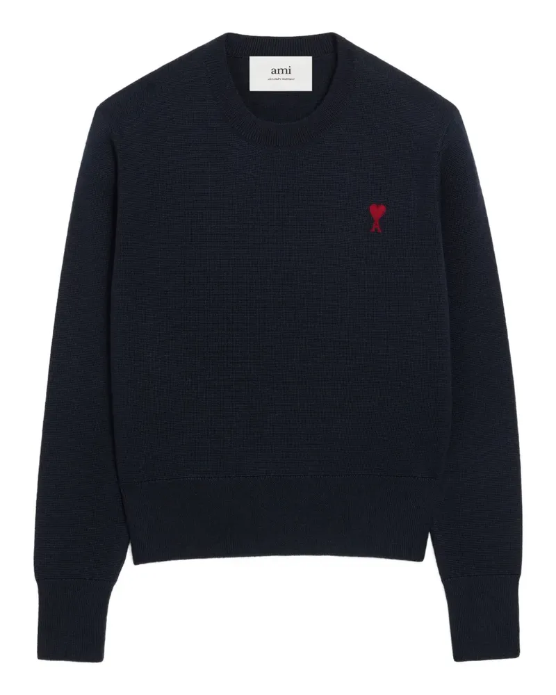 AMI Paris Pullover mit rundem Ausschnitt - Blau Blau