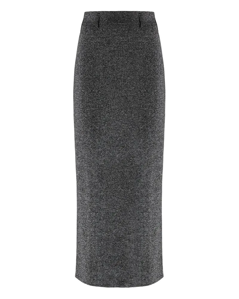 Missoni Strickrock im Metallic-Look - Silber Silber