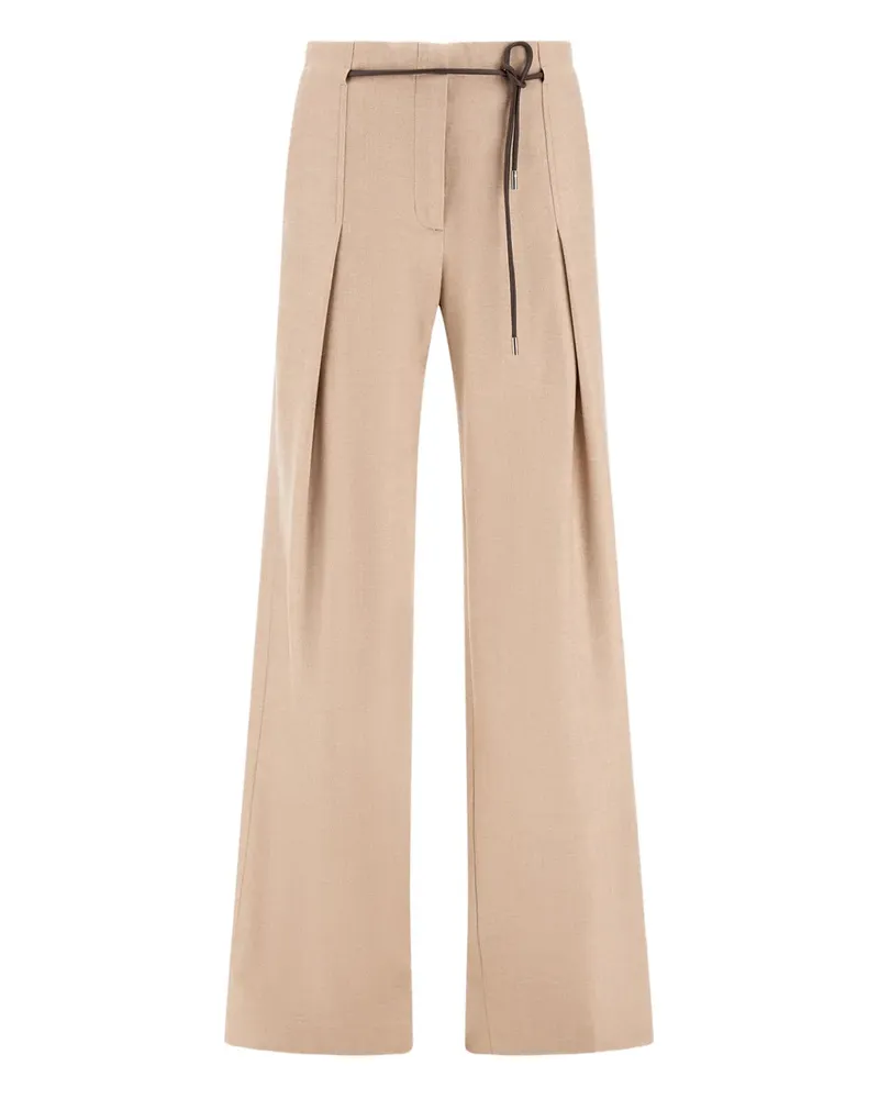 Herno Hose mit Gürtel - Braun Braun
