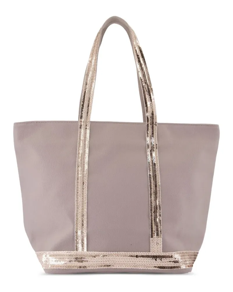 Vanessa Bruno Tote Bag mit Paillettenbesatz - Nude Nude