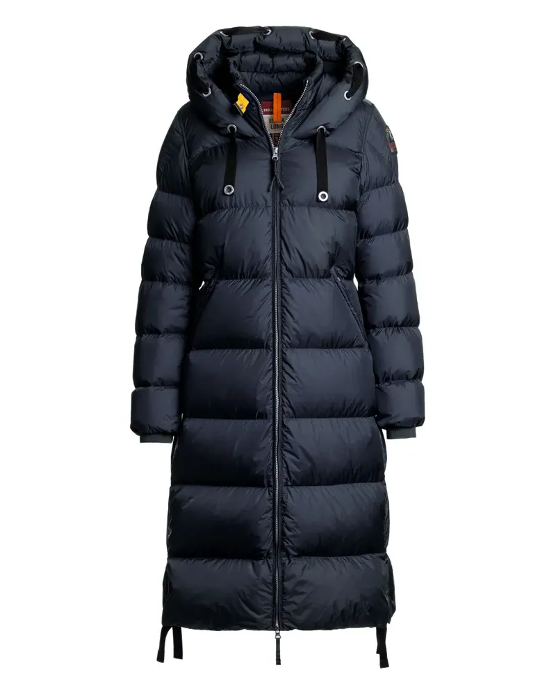 Parajumpers Langer Panda Steppmantel mit Kapuze - Blau Blau