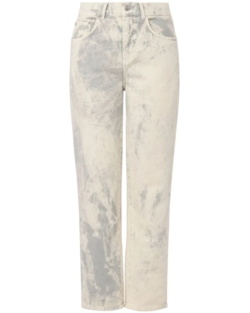 Moschino Halbhohe Cropped-Jeans - Weiß Weiß