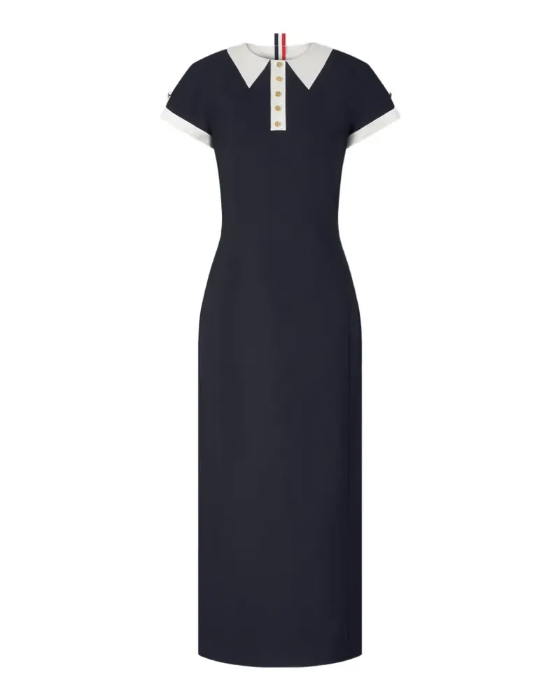Thom Browne Hopsack Suiting Kleid - Blau Blau