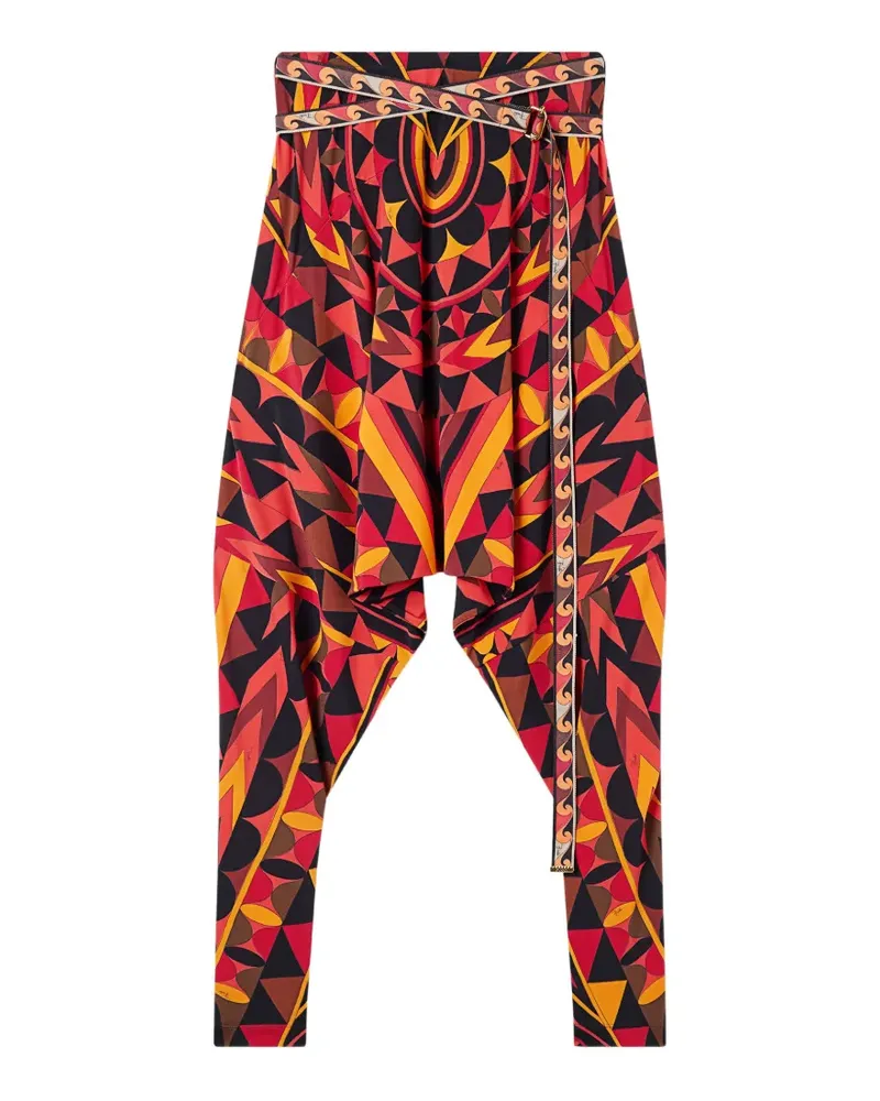Emilio Pucci Hose mit Manuba-Print - Schwarz Schwarz