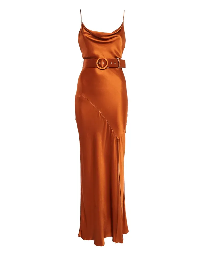 NICHOLAS Pre-owned Kleid mit Gürtel - Orange Orange