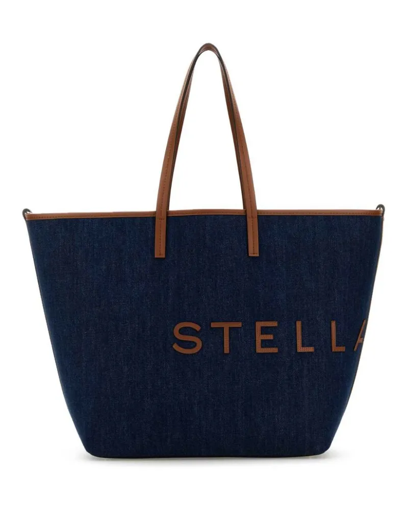 Stella McCartney Tote Bag aus Denim - Blau Blau