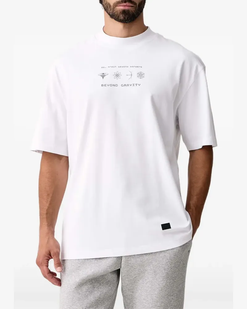EA7 T-Shirt mit grafischem Print - Weiß Weiß