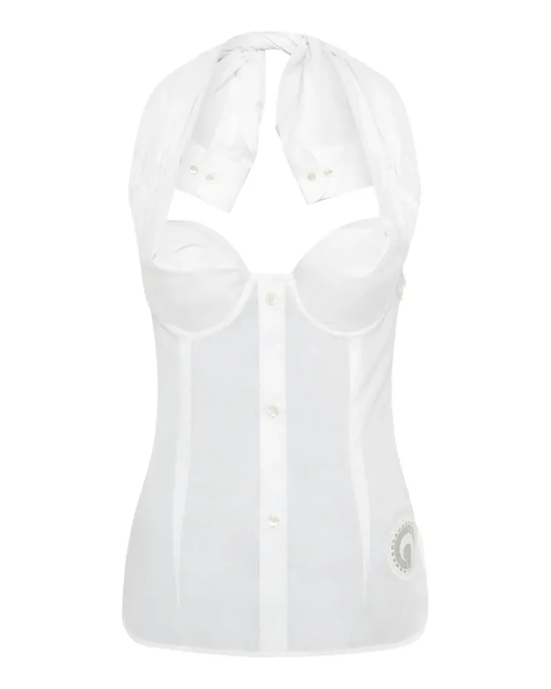 Marine Serre UPC Shirts Top - Weiß Weiß
