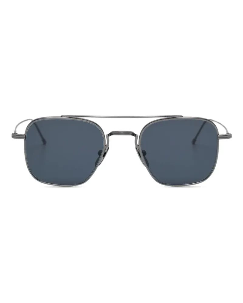 Thom Browne Pilotenbrille aus Titan - Grau Grau
