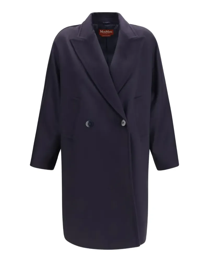 Max Mara Doppelreihiger Mantel - Violett Violett