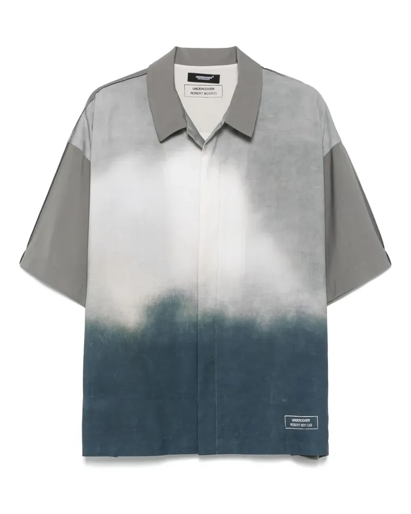 Undercover Hemd mit Batikmuster - Grau Grau