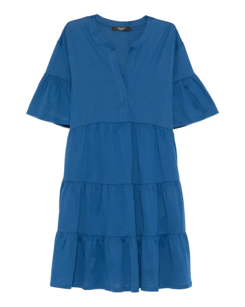Max Mara Wkdsaggina V-neck mini dress - Blau Blau