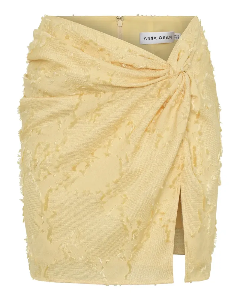 Anna Quan Andrea twist-detail mini skirt - Gelb Gelb