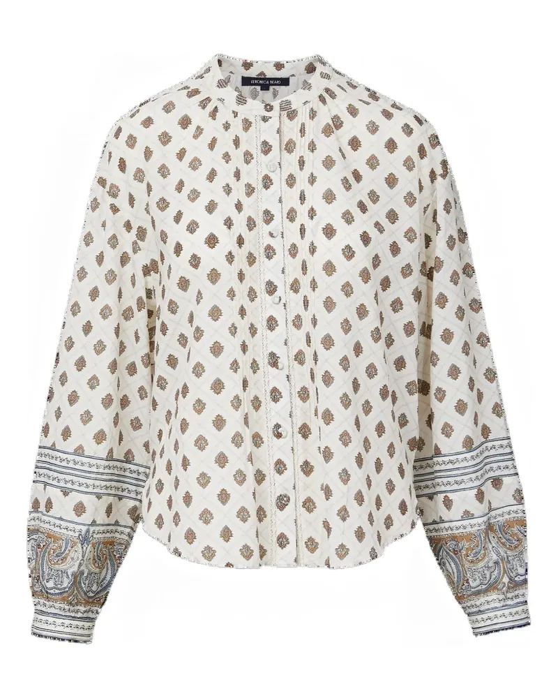 Veronica Beard Bluse mit Paisley-Print - Weiß Weiß