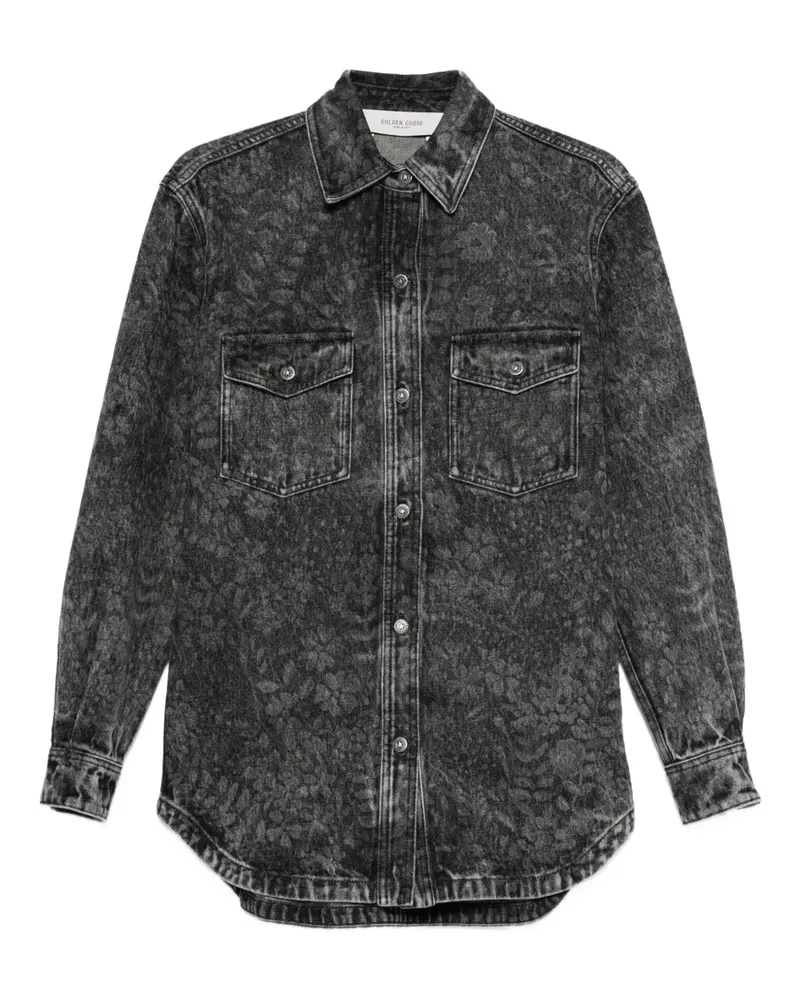 Golden Goose Hemd mit Blumenmotiv - Grau Grau