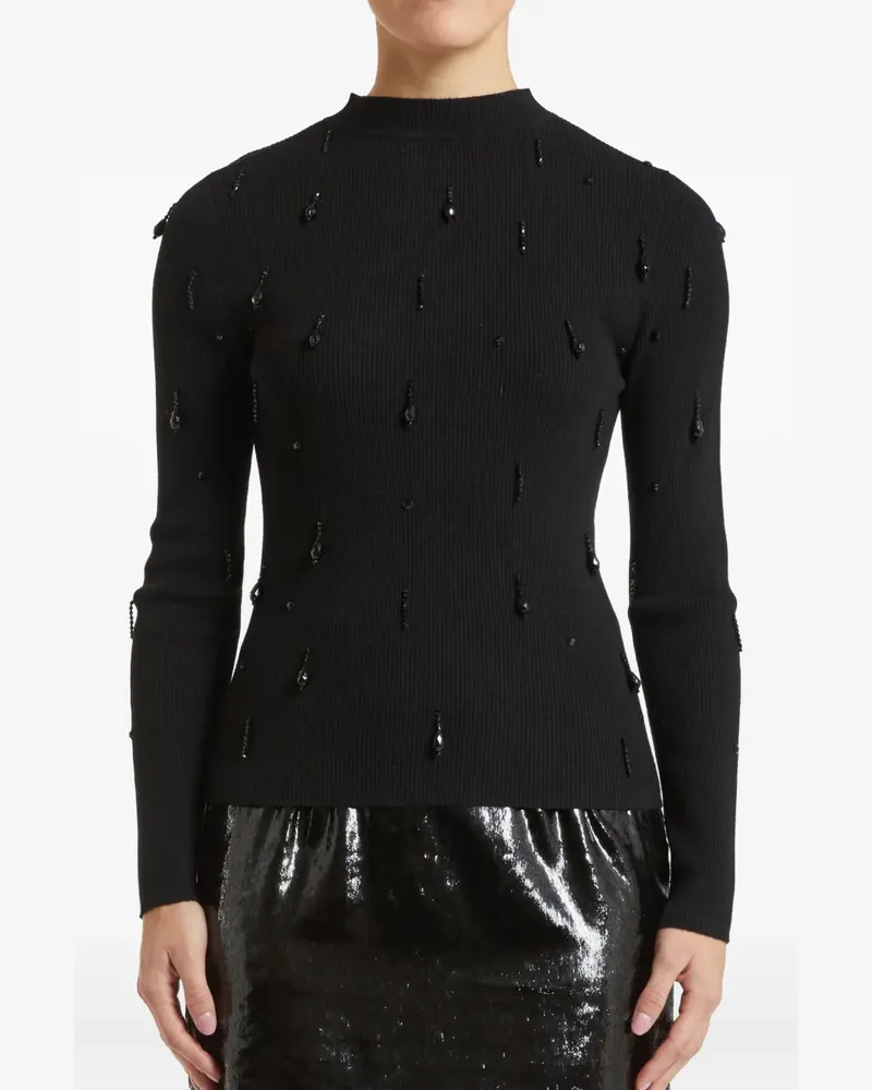 Pennyblack Verzierter Pullover mit Stehkragen - Schwarz Schwarz