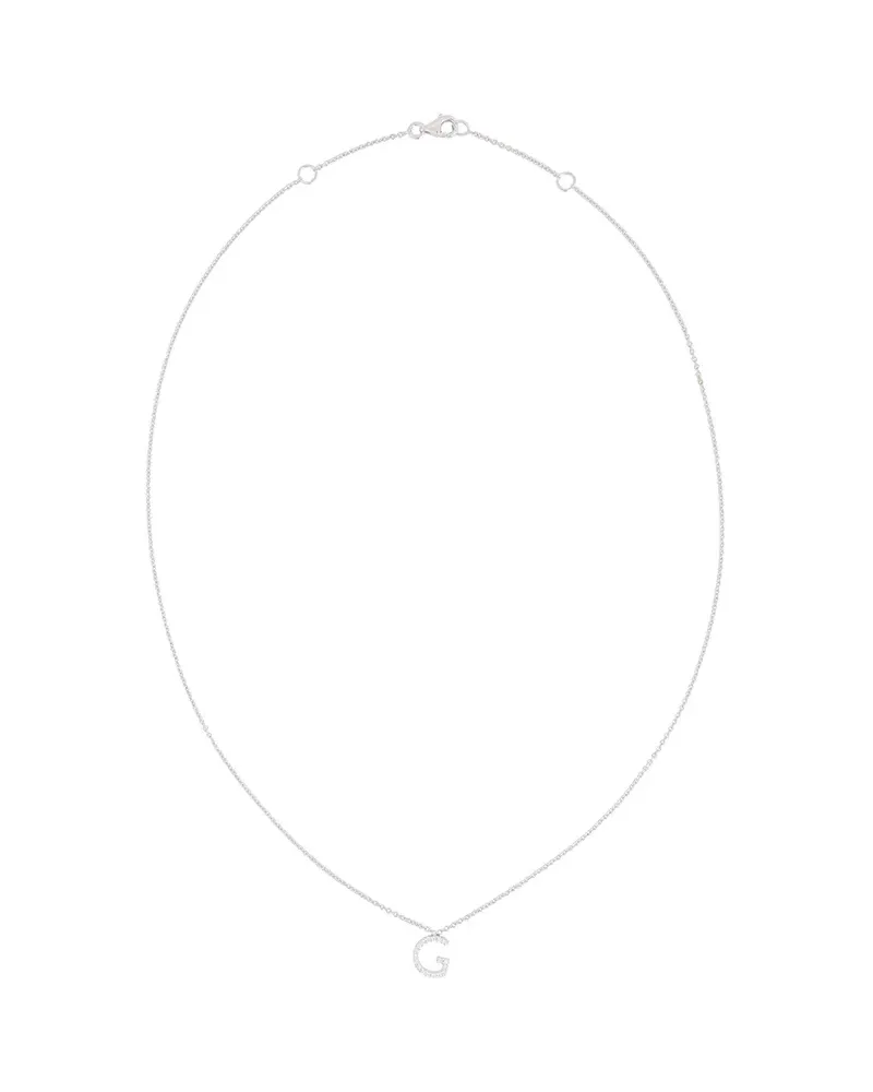 Alinka 18kt ' ID' Weißgoldhalskette mit Diamanten - Metallic Metallic