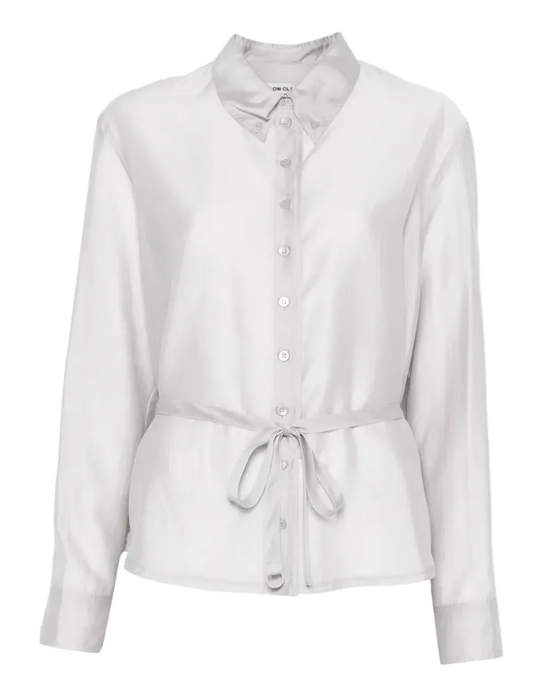 LOW CLASSIC tie-waist shirt - Grau Grau