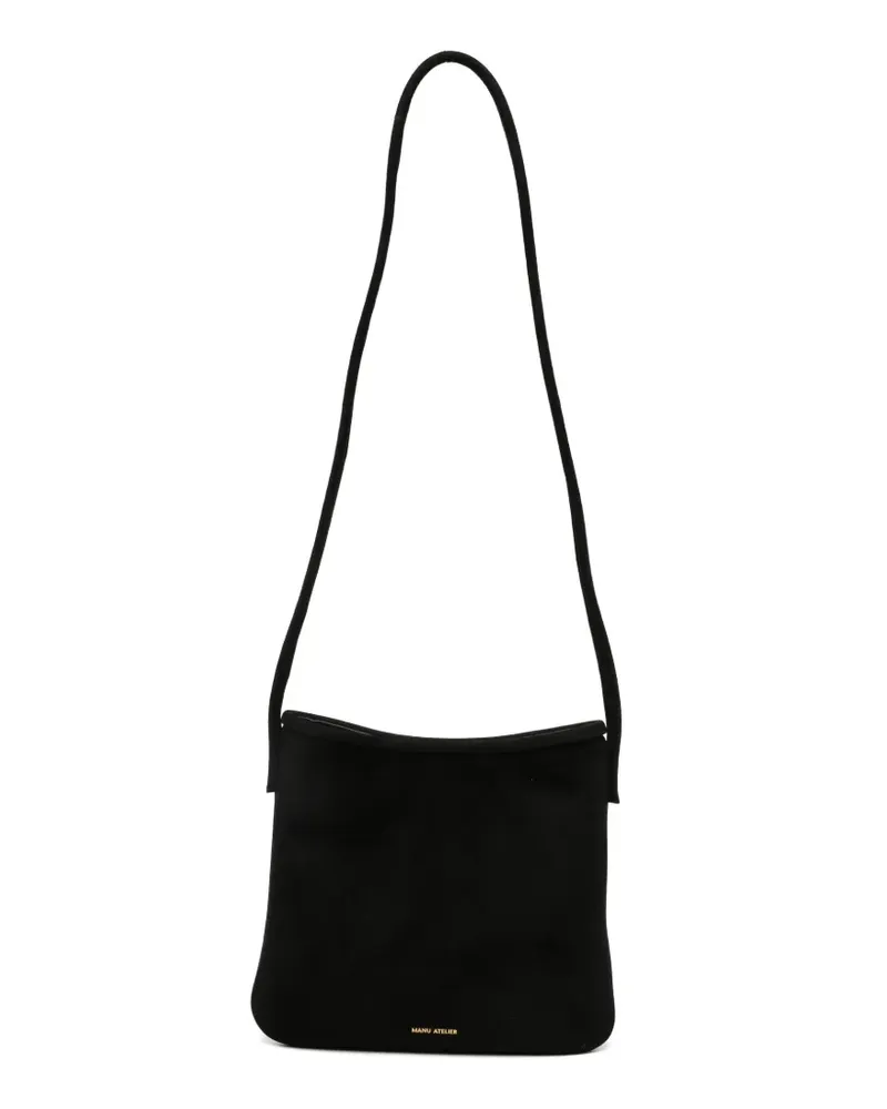 Manu Atelier Fidèle suede shoulder bag - Schwarz Schwarz