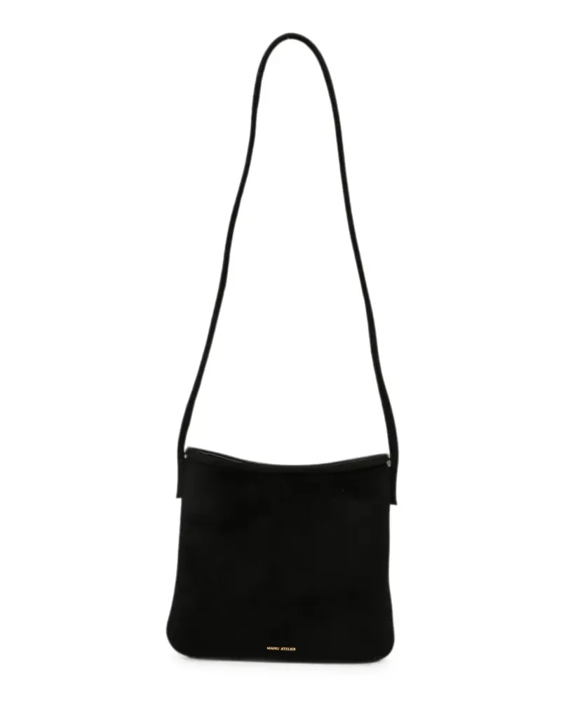 Manu Atelier Fidèle suede shoulder bag - Schwarz Schwarz