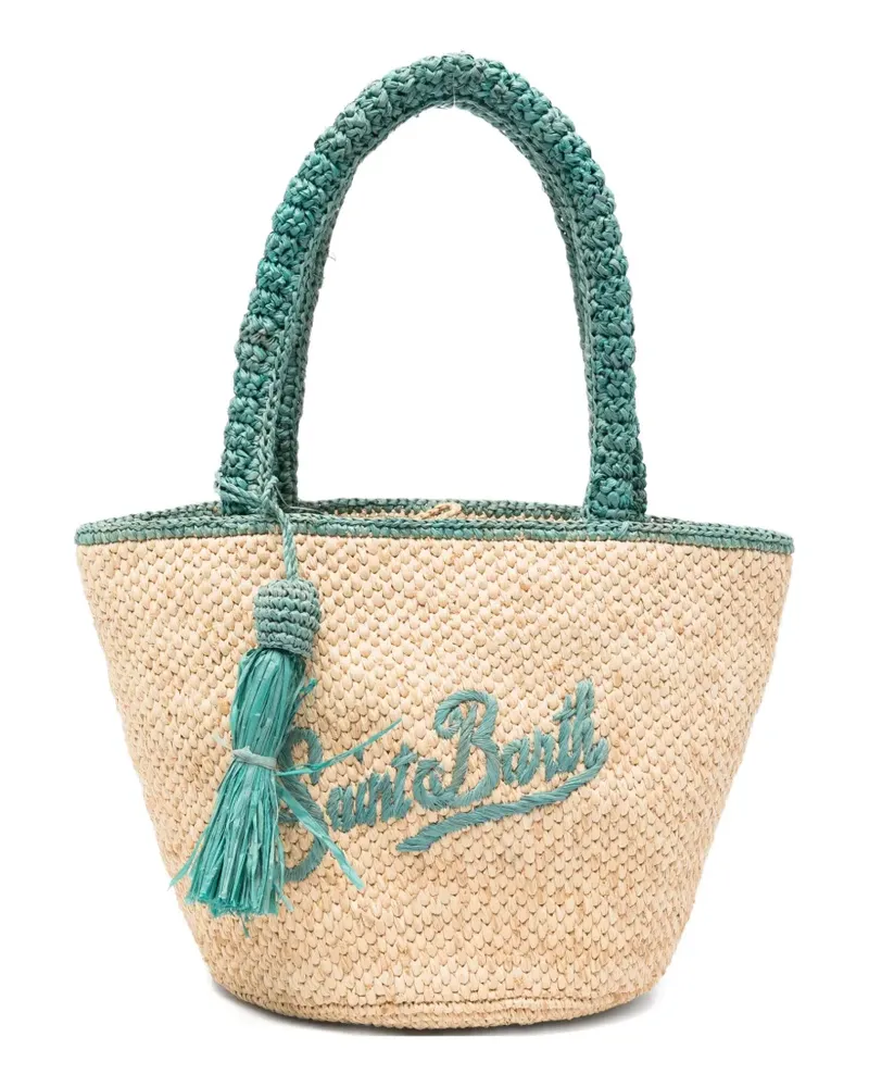 MC2 Saint Barth medium Marcy Raffia tassel-detail beach bag - Nude Nude