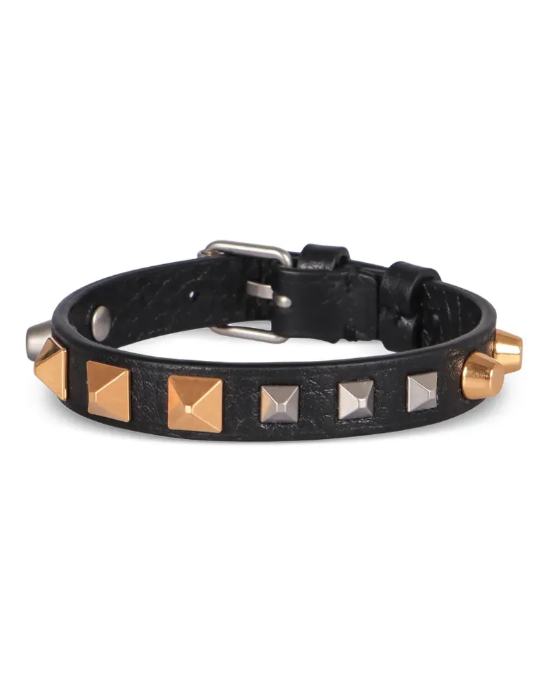 Valentino Garavani Rockstud Lederarmband - Schwarz Schwarz