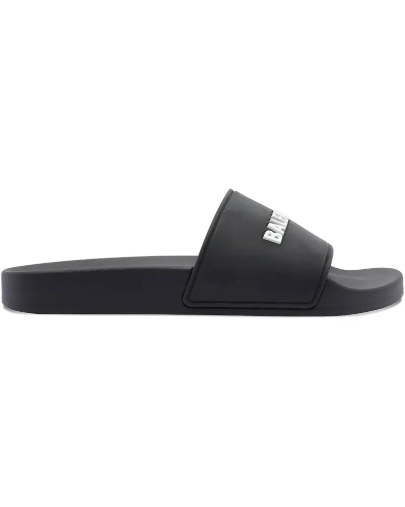 Balenciaga Pool Pantoletten - Schwarz Schwarz