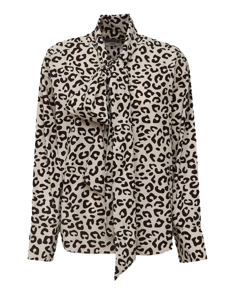 Essentiel Hemd mit Leopardenprint - Nude Nude