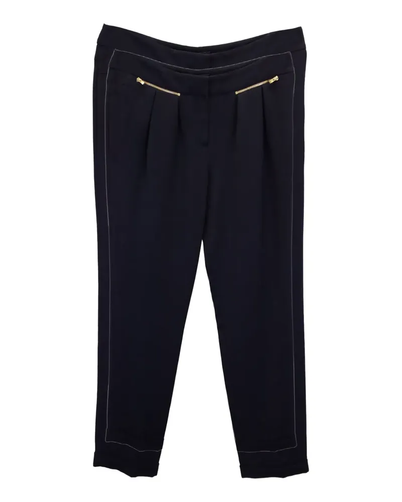 Maje Plissierte Tapered-Hose - Schwarz Schwarz