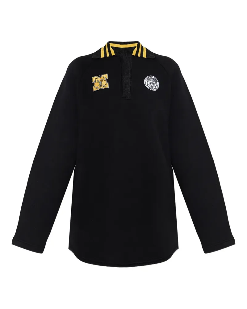 OFF-WHITE Kleid mit Kragenapplikation - Schwarz Schwarz