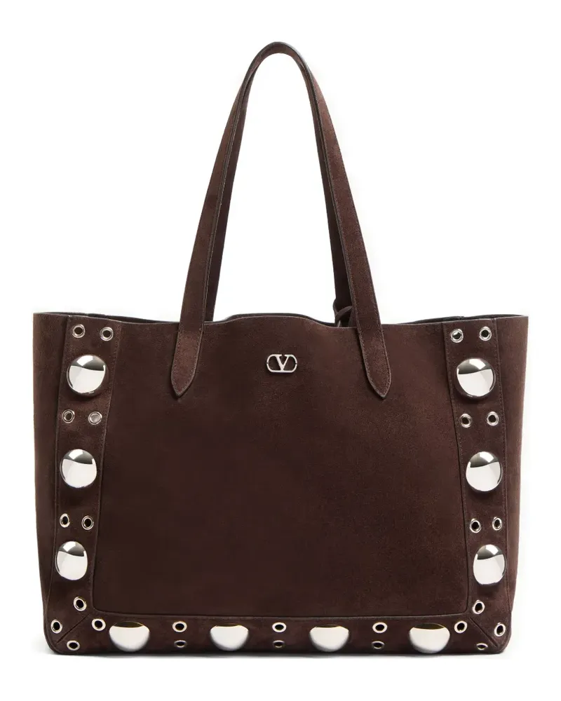 Valentino Garavani Mittelgroße Nellcôte Tote Bag - Braun Braun