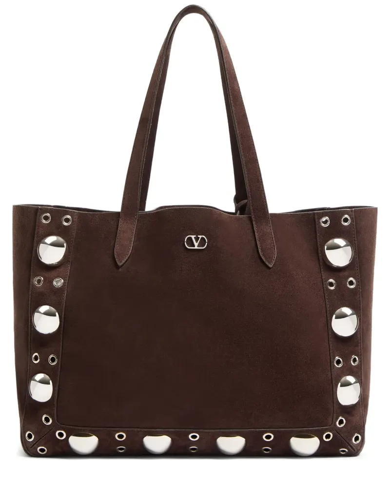Valentino Garavani Mittelgroße Nellcôte Tote Bag - Braun Braun
