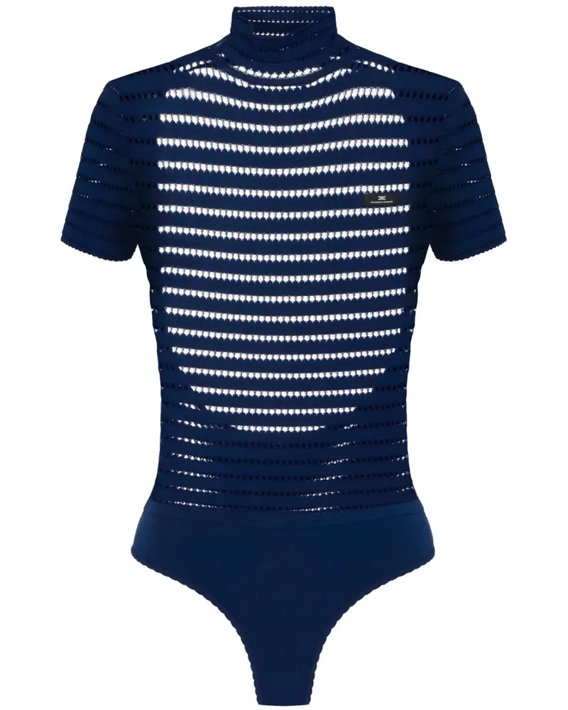 Elisabetta Franchi Gestrickter Body - Blau Blau