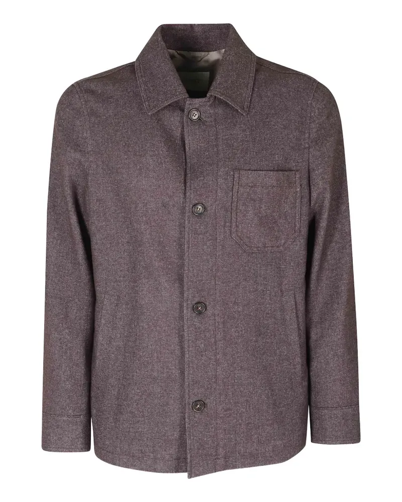 Seventy button-up shirt jacket - Braun Braun