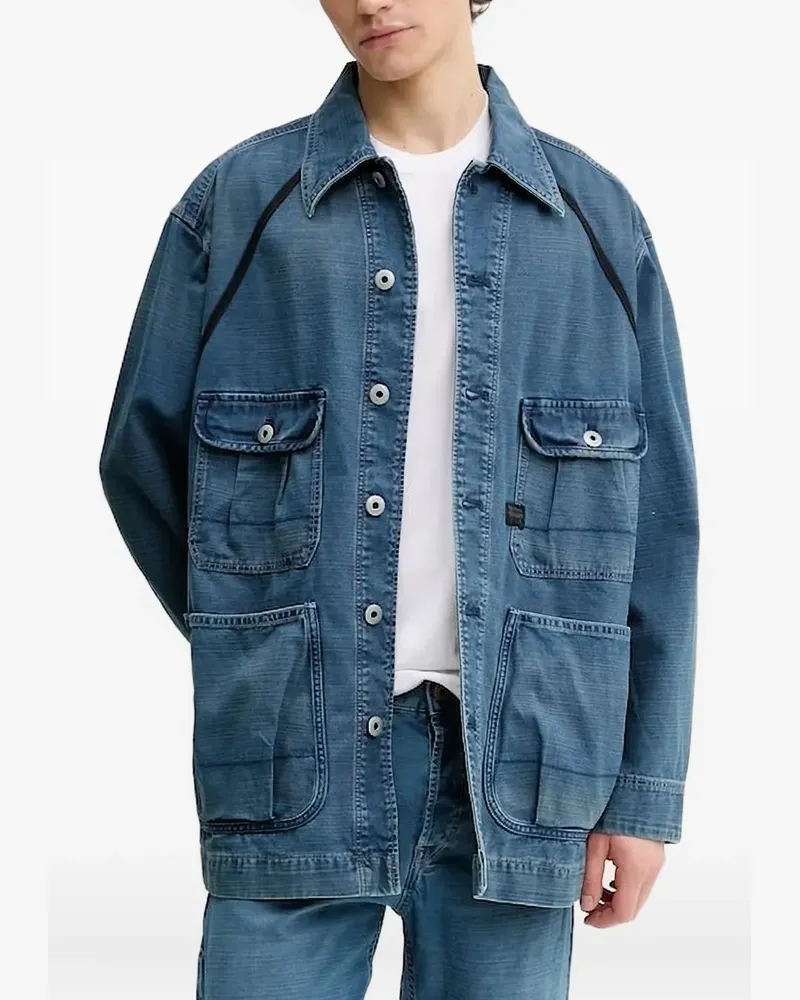 G-STAR RAW Jeansjacke mit Taschendetail - Blau Blau