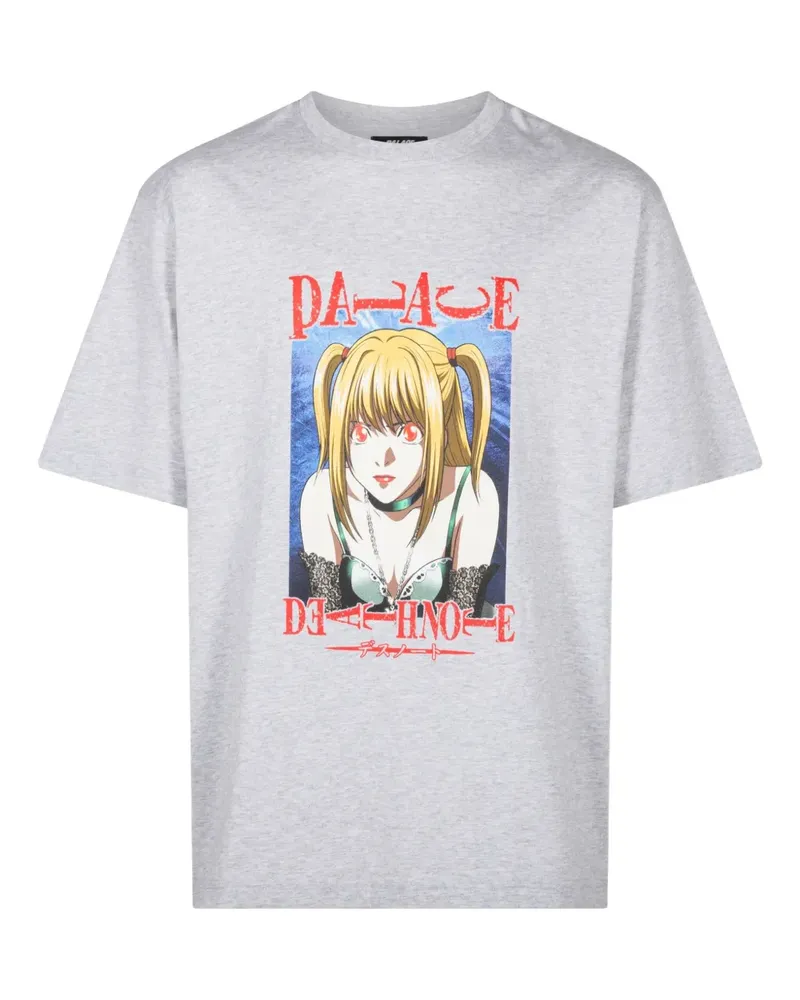 PALACE x Death Note Grey Marl T-Shirt - Grau Grau