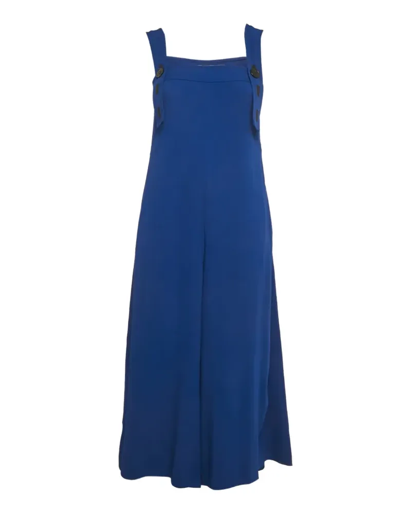 SPORTMAX buttoned strap jumpsuit - Blau Blau