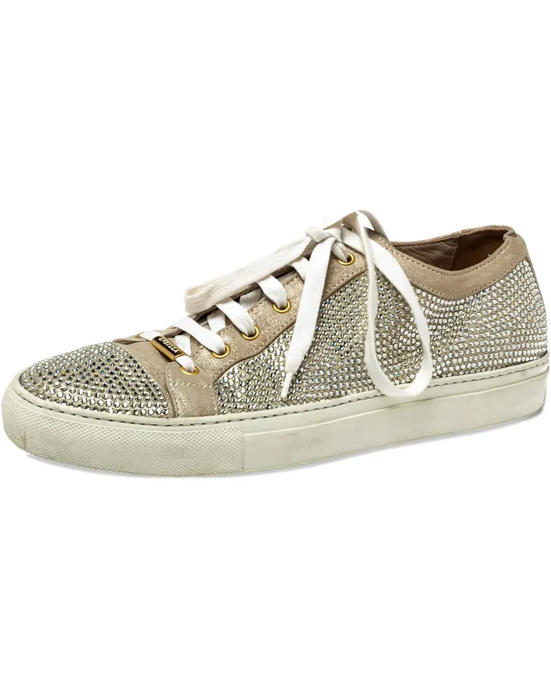 Le Silla Sneakers mit Kristallen - Nude Nude