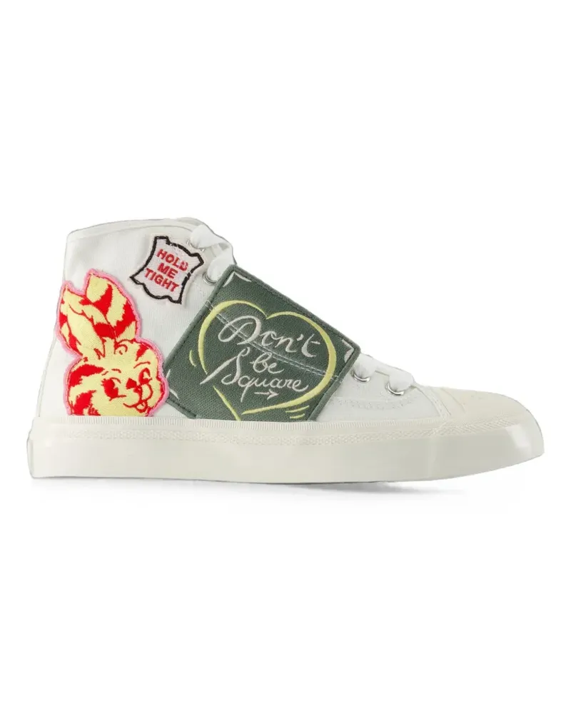 Kenzo Hoshi Sneakers mit Patch - Weiß Weiß
