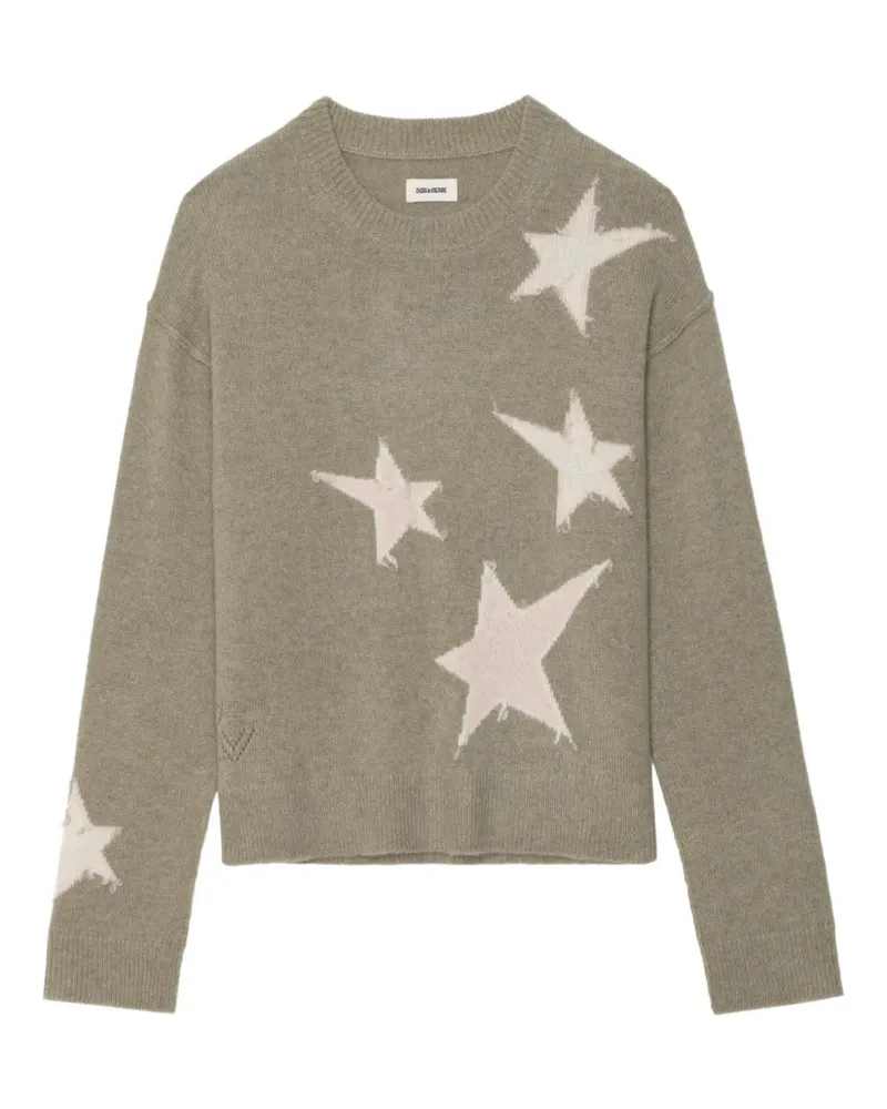 Zadig & Voltaire Markuz Pullover mit Sterndetail - Grün Grün