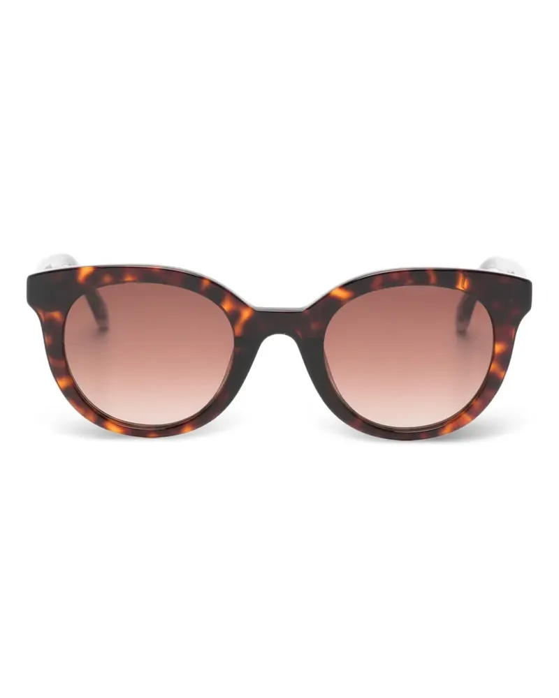 Zadig & Voltaire Runde Sonnenbrille in Schildpattoptik - Braun Braun