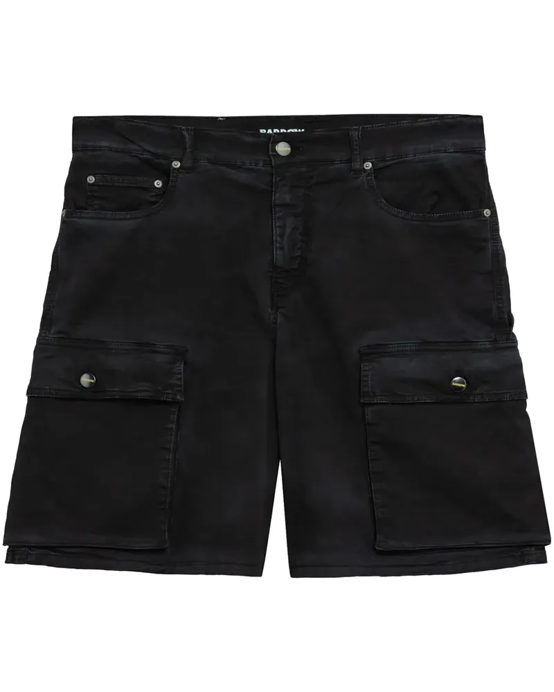BARROW Shorts mit Logo-Patch - Schwarz Schwarz