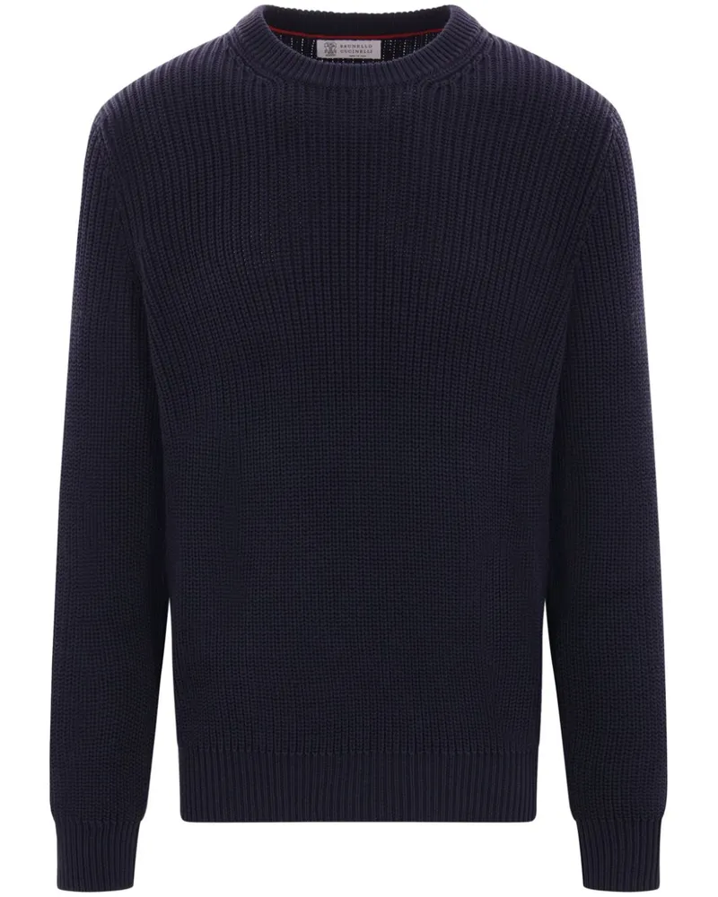 Brunello Cucinelli Pullover aus Baumwolle - Blau Blau