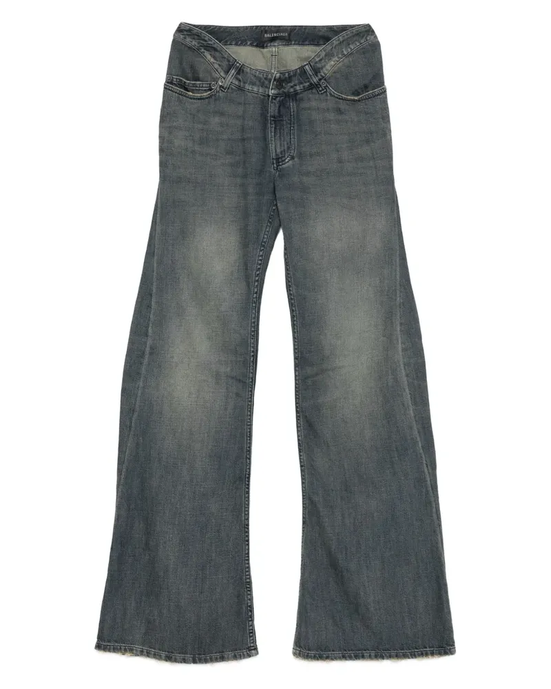 Balenciaga Jeans aus Baumwolle - Grau Grau