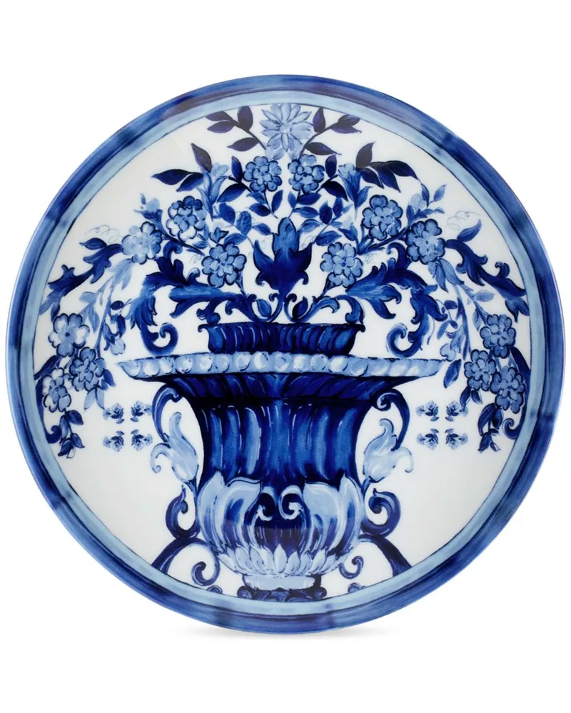 Dolce & Gabbana Porzellan-Dessertplatten (2er-Set) - Blau Blau