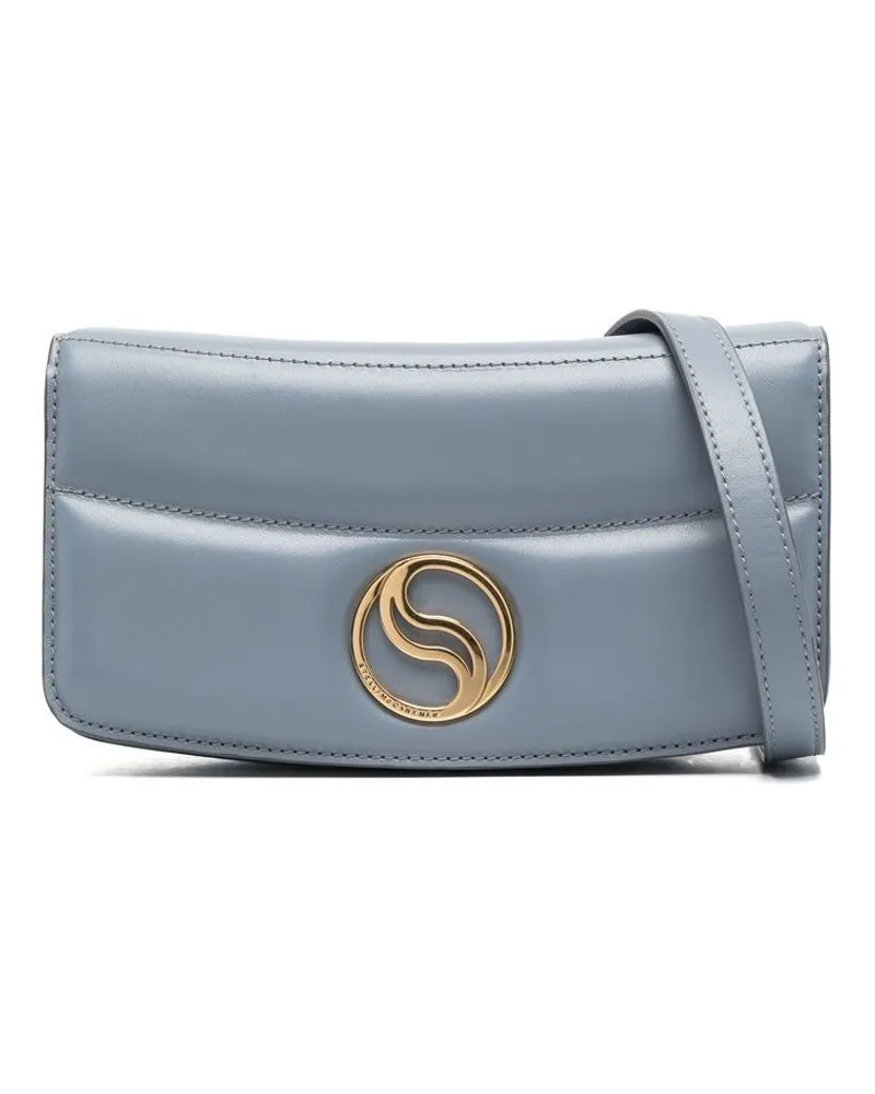 Stella McCartney Gesteppte S-Wave Schultertasche Blau