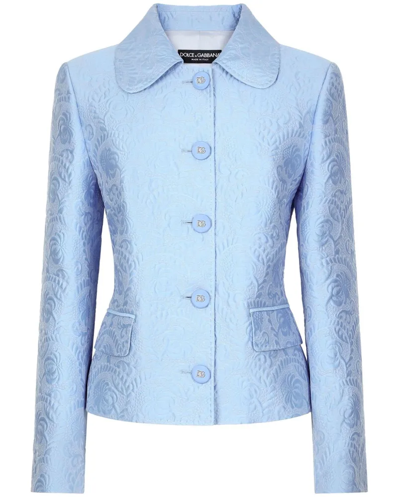 Dolce & Gabbana Jacquard-Jacke mit Knöpfen - Blau Blau